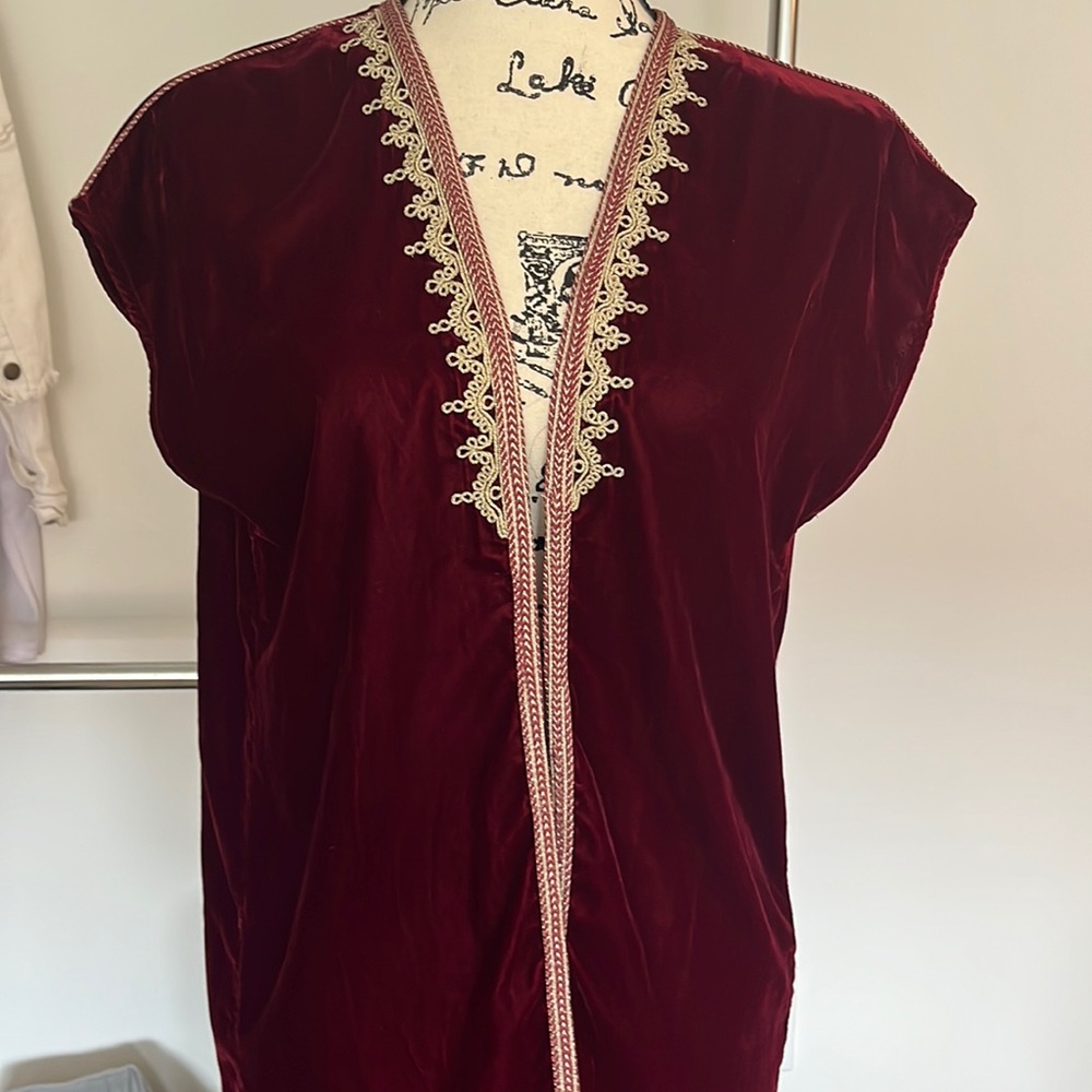 DIAMANTINE FEMME Small velvet open cardigan  🇲🇦